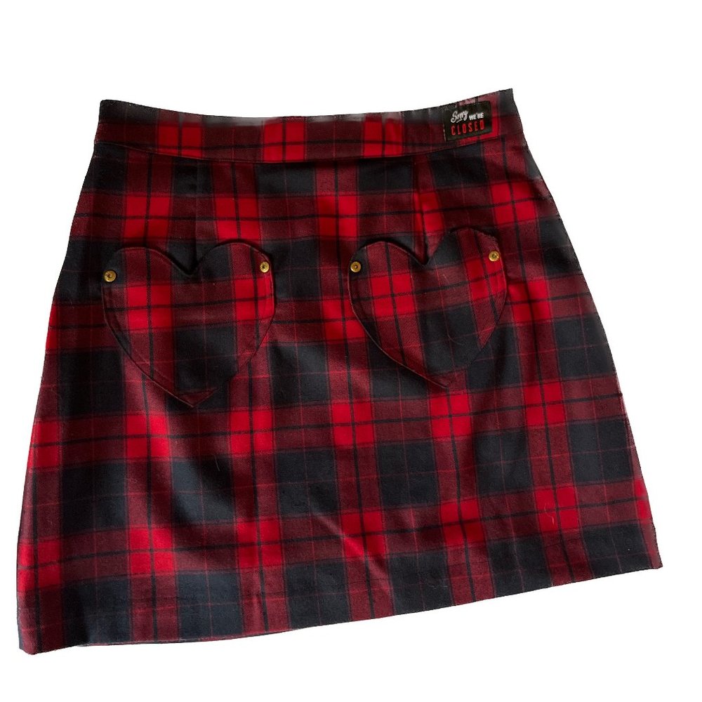 Lazy Oaf Plaid Mini Skirt - Picture 4 of 5